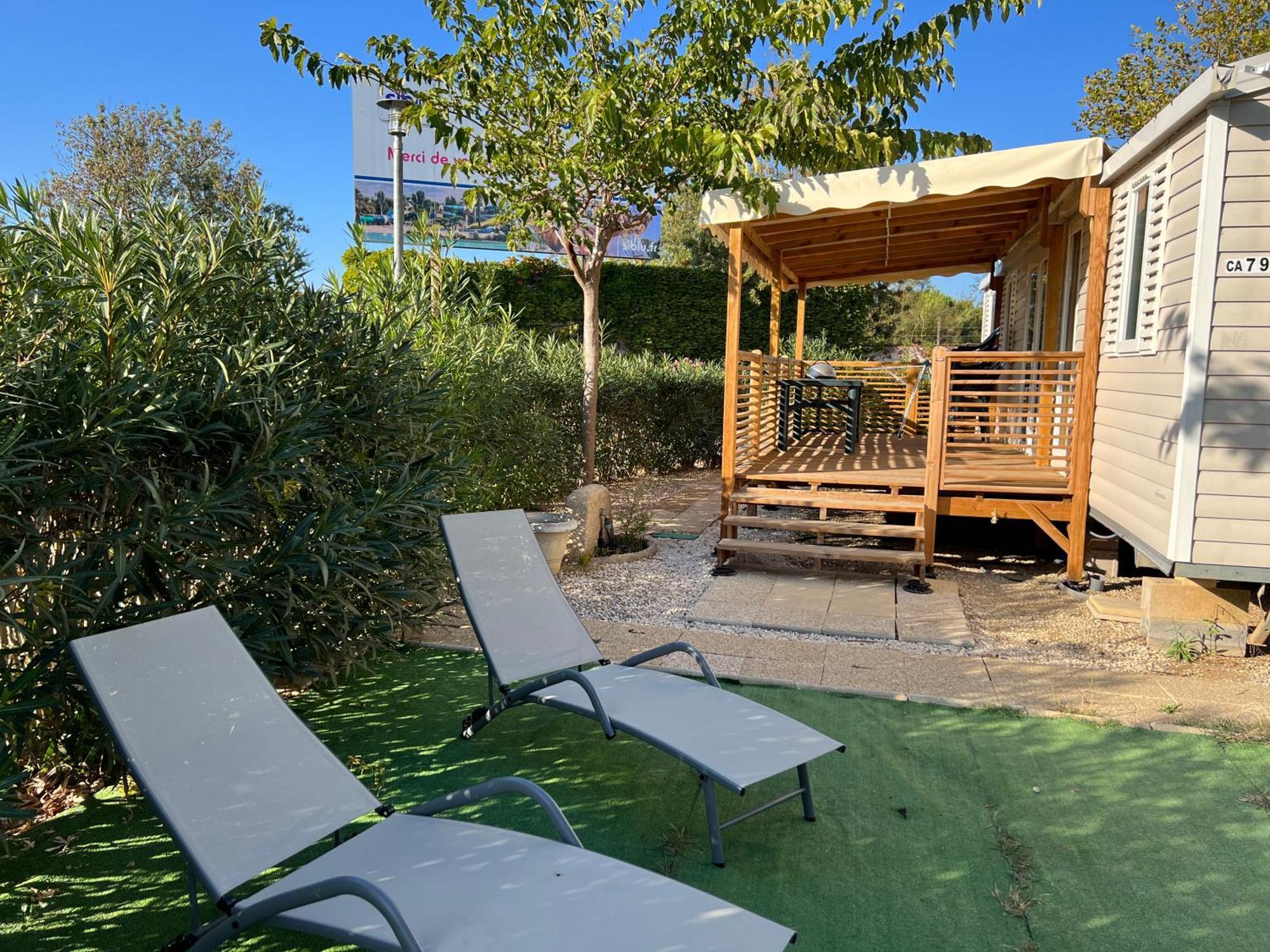 Mobilhome La Carabasse Vias Plage Esterno foto